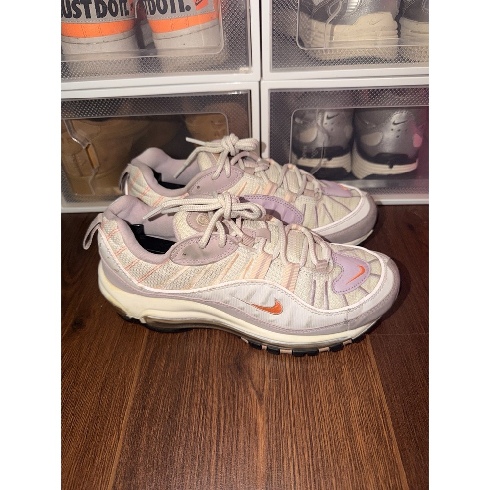 Size 7 - Nike Air Max 98 Shoes Pink Orange Mesh Sneakers CI3709-102